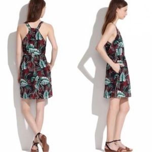 Madewell Silk Island Jungle Dress Size 2 like new!